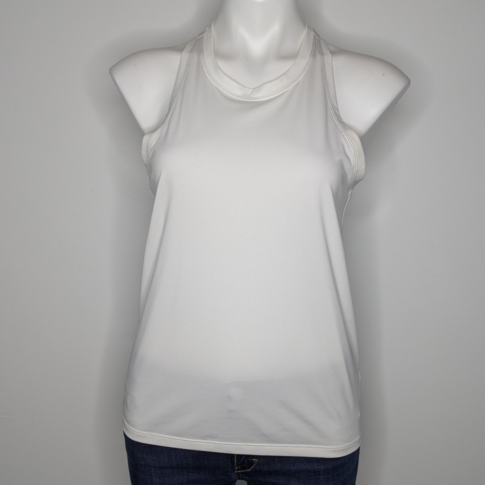 Aritzia TnAction White Athletic Tank Top S